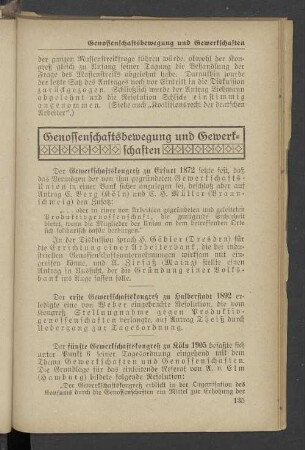 Genossenschaftsbewegung und Gewerkschaften