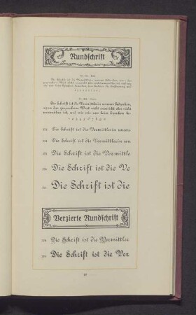 Verzierte Rundschrift