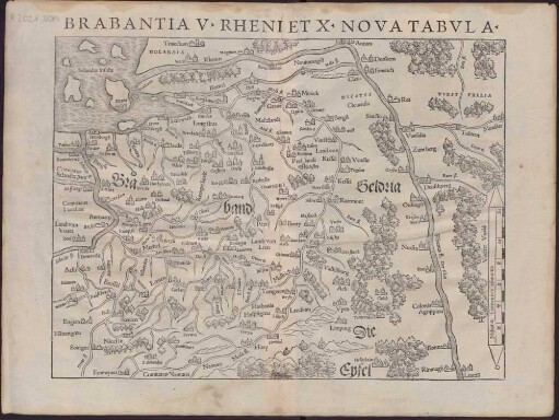 Brabantia V Rheni Et X Nova Tabula