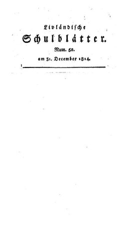 Die XXV. Dec. MDCCCXIIII : [83.]