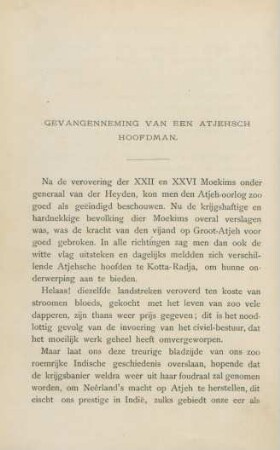 Gevangenneming van een Atjehsch hoofdman