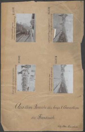 Bahntansport des Generalkommandos zum westlichen Kriegsschauplatz