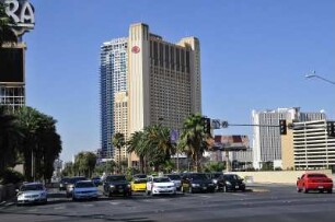 Las Vegas - am nördlichen "Strip" : Aufgenommen am 8. August 2012 am Las Vegas Boulevard ("Strip"), der sechs Kilomter langen Hauptstraße im Spielerparadies Las Vegas