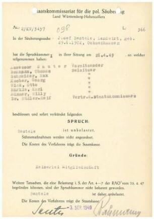 Bentele, Josef