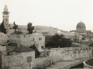 Jerusalem. Blick vom Hospiz auf den Tempelberg