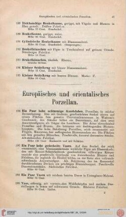 Europäisches und orientalisches Porzellan