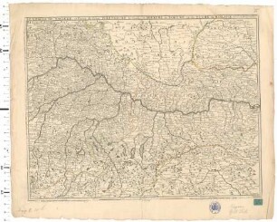 Le Cercle De Baviere, et Partie de Celuy D'Autriche, les Confins du Royaume de Boheme et du Duché de Moravie