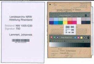 Entnazifizierung Johannes Lammert , geb. 11.01.1904 (Unternehmer)