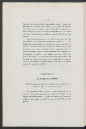 Capítulo IV - La prueba documental