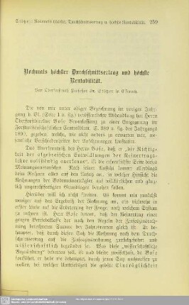 I.6 Nochmals höchster Durchschnittsertrag und höchste Rentabilität