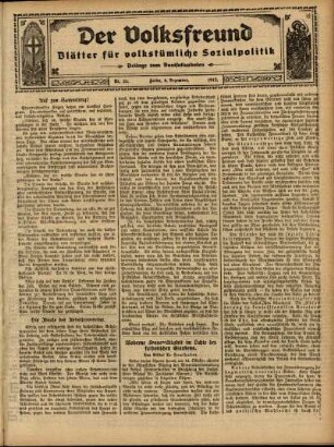 Ausgabe vom Sonntag, den 08. Dezember 1912.