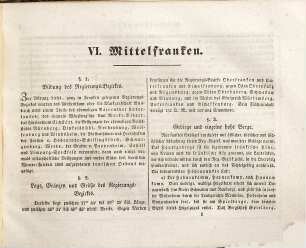 Atlas von Bayern : geographisch-statistisch-historisches Handbuch zur Kenntniß des Zustandes von Bayern in seiner gegenwärtigen Beschaffenheit für alle Stände : mit neun Karten, 7. Lieferung. Mittelfranken