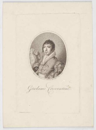 Bildnis des Girolamo Crescentini