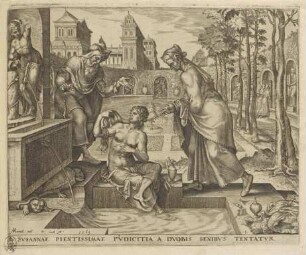 Susanna im Bad, Blatt 1 aus der Folge "Die Geschichte Susannas"