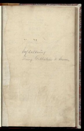 Abrechnung Hofhaltung Prinz Wilhelm, 1720/21