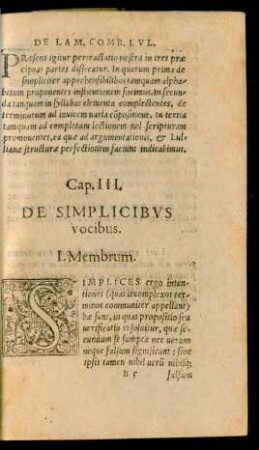 Cap. III. De Simplicibus vocibus.