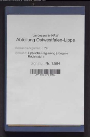 Einführung und Veranlagung zur Wertzuwachssteuer im Amt Sternberg-Barntrup