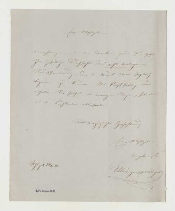 Brief von Carl Etlinger an Joseph Heller