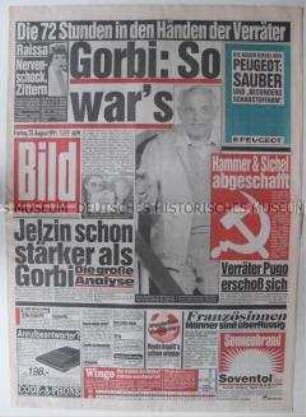 Tageszeitung "Bild" zum Staatsstreich in der UdSSR