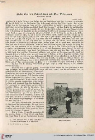 12: Studie über den Naturalismus und Max Liebermann, [3]