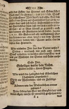 151-162, Erste - Vierdte Bitt