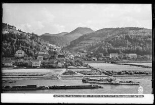 Sächsische Schweiz, Krippen an der Elbe mit Kohlbornstein