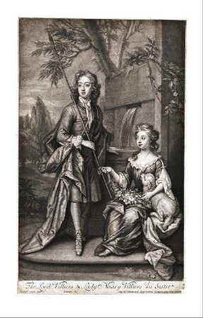 William, Lord Villiers mit seiner Schwester Mary Villiers