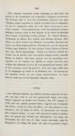 XVIII. [Berigt over het gevangen nemen van P. van Caerden]