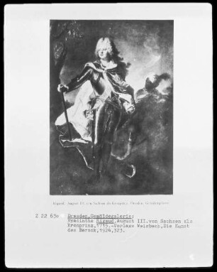 Bildnis des sächsischen Kurprinzen Friedrich August