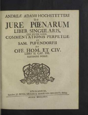De Jure Poenarum.