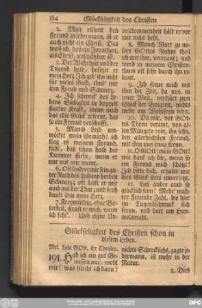 [23.] Glückseligkeit des Christen schon in diesem Leben.