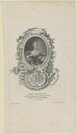 Bildnis der Maria Henrietta de la Tour et Taxis