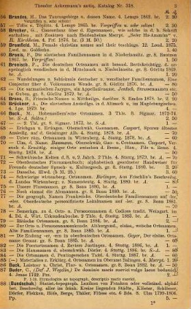 Katalog der Buch- und Antiquariats-Handlung von Theodor Ackermann, Promenadeplatz 10 in München, 318. Onomatologie
