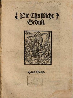 Die Christliche Gedult
