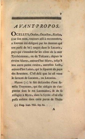 De La Nature De L'Univers