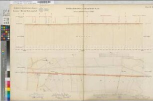 Bahnlinie Münster-Rheda-Lippstadt: Nivellements- und Situationsplan, Blatt 19: km 37,000 bis km 39,000, M. 1:2.500 und M. 1:250 Vp.: Hannover, Münster