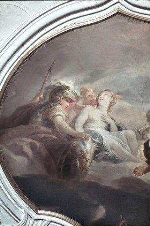 Merkur mit dem goldenen Apfel der Eris