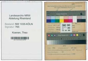 Entnazifizierung Theo Koenen , geb. 30.08.1910 (Bergmann)