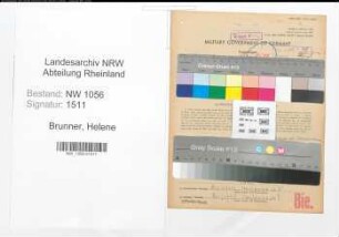 Entnazifizierung Helene Brunner , geb. 08.07.1907 ()
