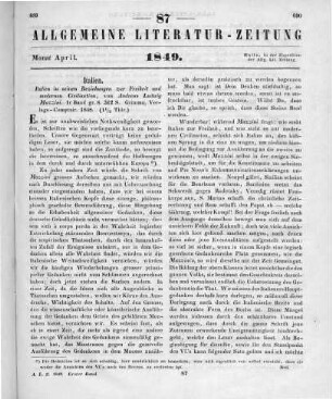 Mazzini, A. L.: Italien in seinen Beziehungen zur Freiheit und modernen Civilisation. Bd. 1. Grimma: Verlags-Comptoir 1848