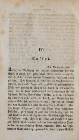 IV. Cassel