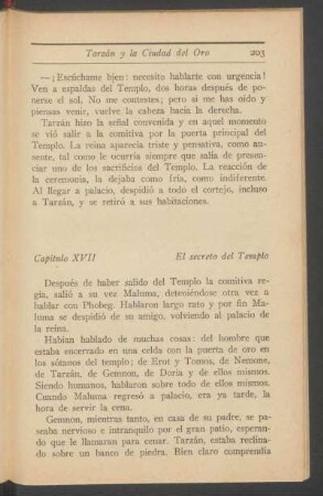 Capítulo XVII - El secreto del Templo