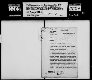 Hirsch, Robert, Schneiderei Karlsruhe Gewerbeausübung