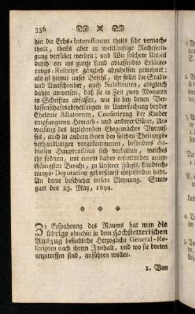 336-338, Nebst einer weitern kurzen Anzeige