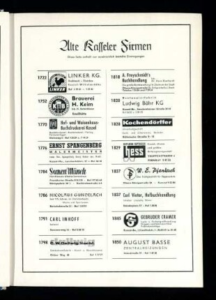 Alte Kasseler Firmen