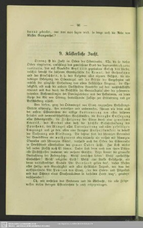 9. Klösterliche Zucht