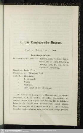 B. Kunstgewerbe-Museum