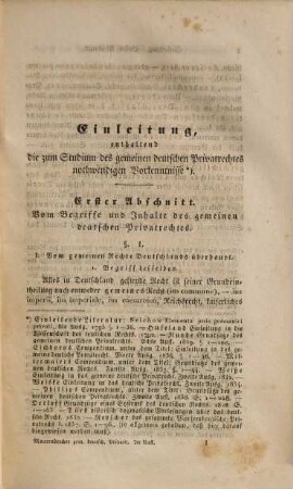 Lehrbuch des gesammten heutigen gemeinen deutschen Privatrechtes : in zwei Bänden. 1