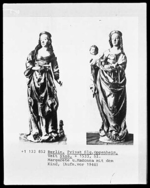 Die heilige Margarethe (links)