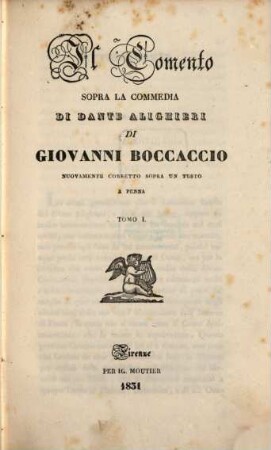 Il comento sopra la commedia di Dante Alighieri, 1